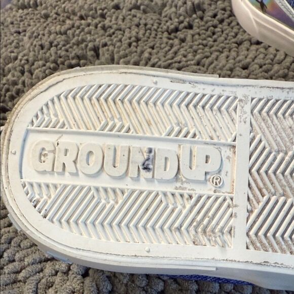 Holographic Character Slip-On Sneakers - Blue and Silver - Picture 10 of 13